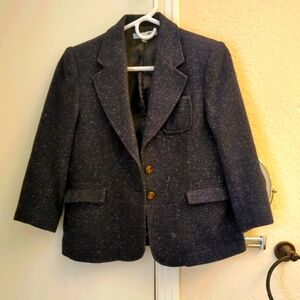 NSF Midnight Blue Tweed Blazer